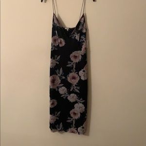 Floral black dress